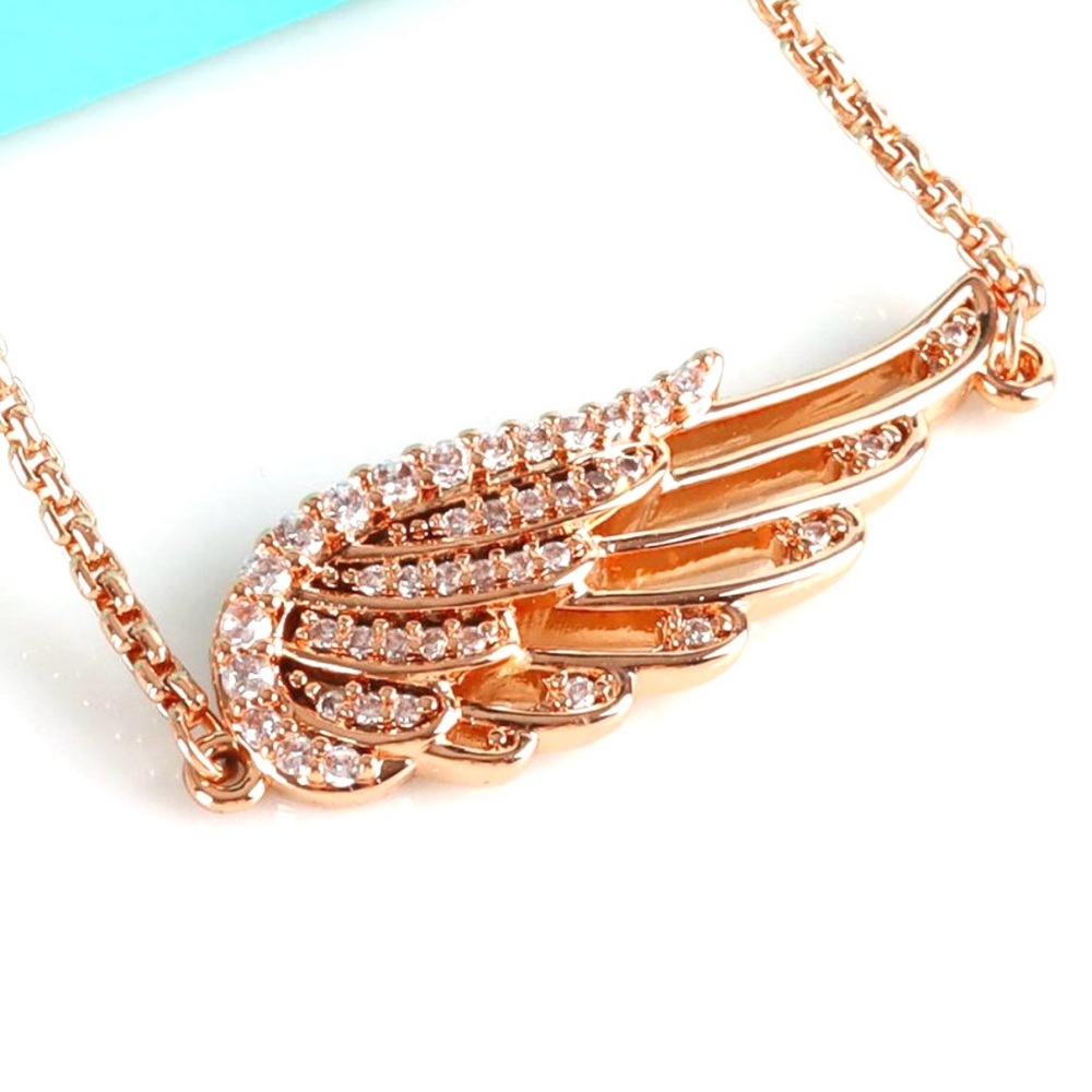 Angel Wing Gold Bolo Bracelet- I Am Protected